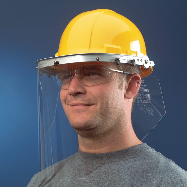 MCR Safety 102 Aluminum Face Shield Bracket for Hardhat