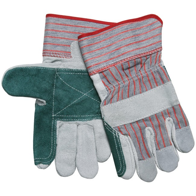 MCR Safety 1211 Double Leather Palm Work Glove with Safety Cuff Northern California Glove and
