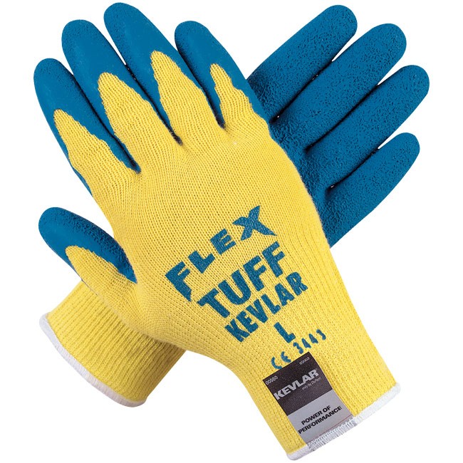 MCR Safety 9687 Flextuff Kevlar Work Glove with Latex Palm Northern