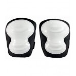 PIP 291-110 Non-Marring Knee Pads, White on Black, Anti-Slip, Hook & Loop