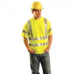 OccuNomix LUX-SSETP3  Standard Wicking T-shirt Short Sleeve Class 3 Hi-Viz Yellow