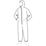 Liberty 18127 Coveralls Permgard with elastic wrists/ankles/hood