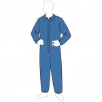 Liberty 19125B Coveralls blue with elastic wrists/ankles
