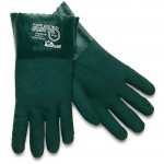 MCR Safety 6412 Double Dipped PVC Work Glove with Knit Wrist 12"