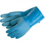 MCR Safety 6852 Blue Grit Rubber Work Glove waterproof