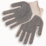 MCR Safety 9660LM Cotton-Polyester Work Glove with PVC Dots
