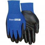 Red Steer 306 Powertouch® Matrix Nitrile Blue 13 gauge nylon knit shell black textured gel foam nitrile palm.