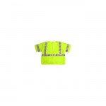 Valcrest 28363 Class 3 Safety Vest Lime Green With Sleeve Jersey mesh polyester